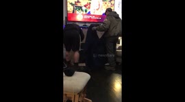 Squirrel hops down the chimney to spread Christmas cheer in US home