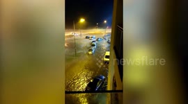 Storm Elsa leaves numerous cars submerged as it hits Ireland's coast