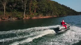 Santa Jetski christmas