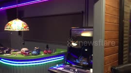 15 years in the making, man builds two story game room in the backyard