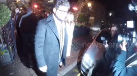 Gary Lineker And Katherine Jenkins Departs Piers Morgans Christmas Party