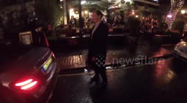 George Osborne and Holly Willoughby at Piers Morgans Christmas Party