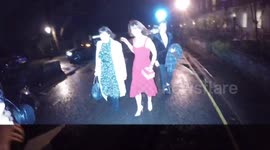 Gary Lineker, Kay Burley and Georgia Toffolo arrive At Piers Morgans Christmas Party