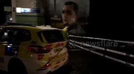 Walthamstow double stabbing - police cordon in place