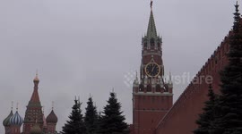 View on Kremlin, Saint Basil's Cathedral and Lenin mausoleum on the Red square, Moscow, Russia