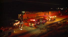 Suspected DUI Driver Ends up in the Hospital After Being Rear Ended and Dragged by a Train