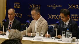 Noriyuki Yamaguchi a former reporter of TBS Television - Press Conference