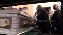 South African gang boss Rashied Staggie’s funeral attended by hundreds of mourners in Manenberg