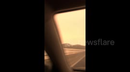 Orange Sky in NSW due to the NSW bush fires. Video captured crossing the Mooney Mooney Bridge.