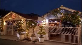Gorgeous Christmas decoration at Portuguese Settlement Malacca Malaysia