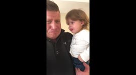 Genius US dad who tricks daughter into not crying is BACK and gives most over-the-top reaction yet