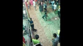 Bizarre Kung Fu Dance Moves At Concert