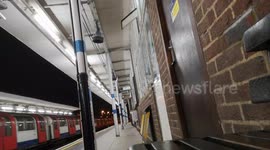 Leytonstone London Underground Station Has A Festive Message For Its Passengers