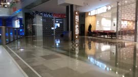 A strange sight in a shopping center in London