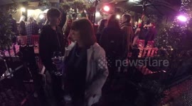 Gillian McKeith Stuns Poeple At A Pub With Her Christmas Outfit