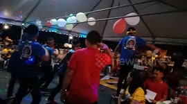 Party turn into concert