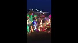 Grabau Family Outdoor Christmas Light Display 2019