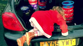 Dropping 150 chocolate tubs to hardworking NHS staff over the Christmas period.