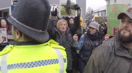 Supporters and activists clash during annual Boxing Day hunt