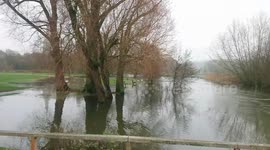 Further footage of flooding in Salisbury, UK