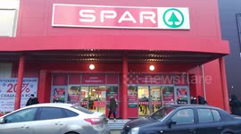 European supermarkets Spar are closing down in St.Petersburg, Russia