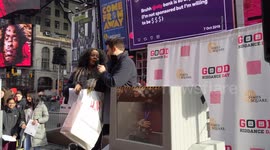 Good Riddance Day 2019: Times Square visitor shreds old bills