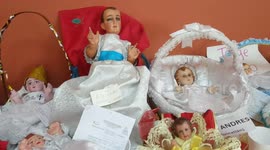 Holy innocent children have gathered in Antiguo Cuscatlán in El Salvador