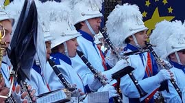 Dozens perform at the preview for the annual London New Year's day parade