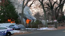 HOUSE FIRE LONG ISLAND, NEW YORK