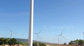 Parque eólica Los Cocos: wind farm in the Dominican Republic. Molinos de viento de EGE Haina