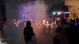 Police attack using teargas against Chilean protestors