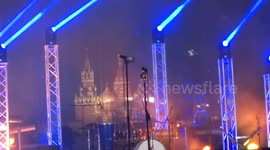 New Year 2020 celebrations in Moscow - crowds dance to One Way Ticket song in Zaryadye Park
