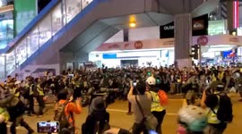 Hong Kong 1st January 2020, riot police appeared to randomly arrest a young man