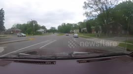 Distracted Driver Hits Fire Hydrant at 45mph