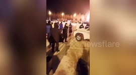 Huge fire breaks out at north China's airport