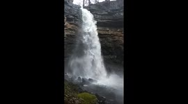 Slow Motion Waterfall in the Snow!