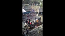 Wild leopard enters village in east India and injures many before escaping