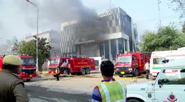 Massive fire breaks out at factory in Delhi leaving 14 injured and one dead