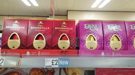 Easter Eggs on sale nine days after Christmas Day.