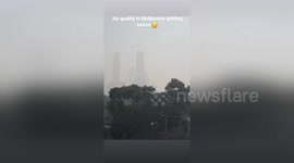 Melbourne air quality reduced significantly after smoke spreads from Gippsland bushfires