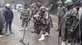 Passengers rescued after car skids off road in Kashmir