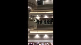 Hundreds of US troops gather for Middle East deployment in Atlanta airport