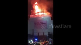 Popular music venue Koko in Camden, London, engulfed in flames