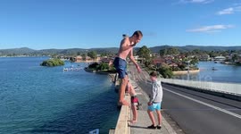 backflip off huge bridge