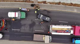 Persona herida producto de accidente de tráfico