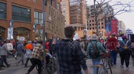 Anti-war protesters rally in Denver, Colorado against deadly US airstrike in Iraq