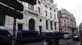 Large police presence seen outside BlackRock headquarters in Paris
