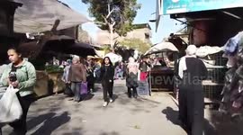 Walking on a traditional market in Cairo, Egypt