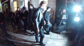 Taylor Swift's boyfriend Joe Alwyn arrives at Tom Ford fragrance launch