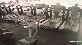 Hilarious video shows hapless man falling off a treadmill